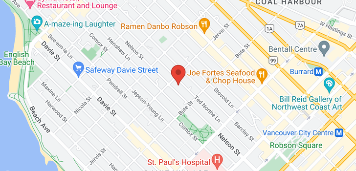 map of 1804 1277 NELSON STREET